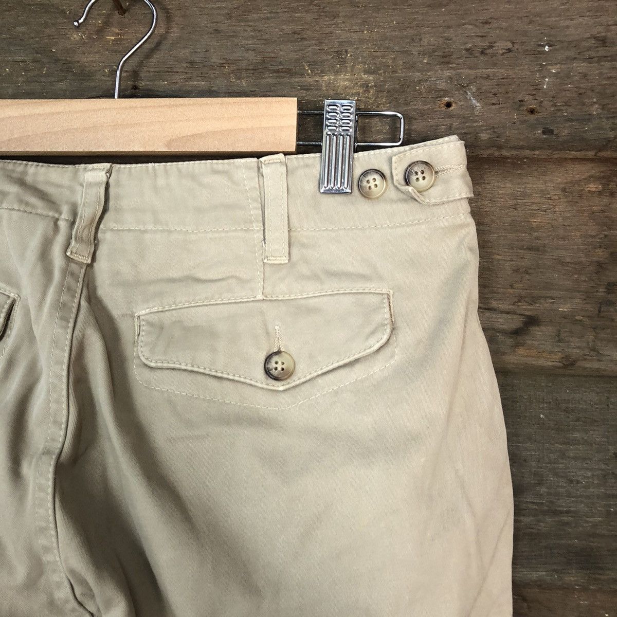 East Harbour Surplus DLL East Harbour Surplus Cream Cargo Multipocket Pants #1363 Size US 30 / EU 46 - 13 Thumbnail