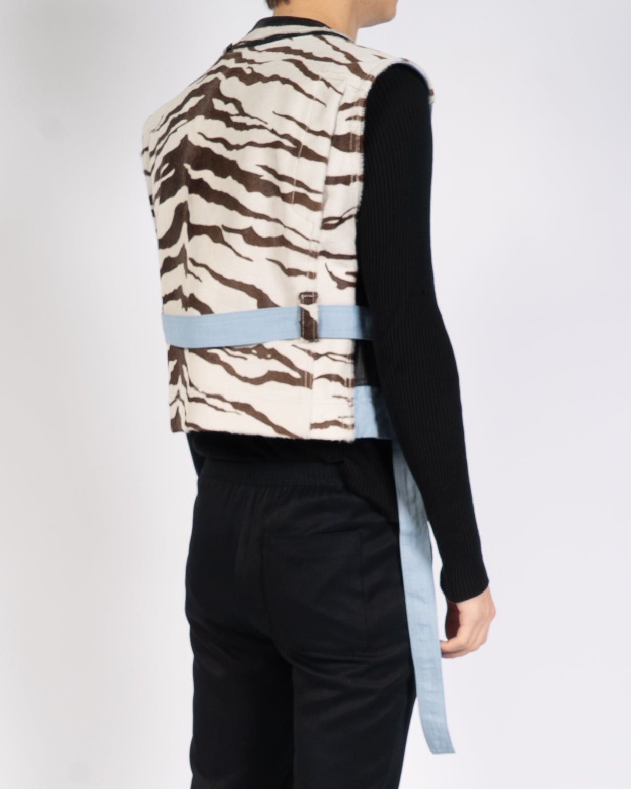 Haider Ackermann SS20 Mixed Fabric Leo Waist-Coat Size 36S - 2 Thumbnail