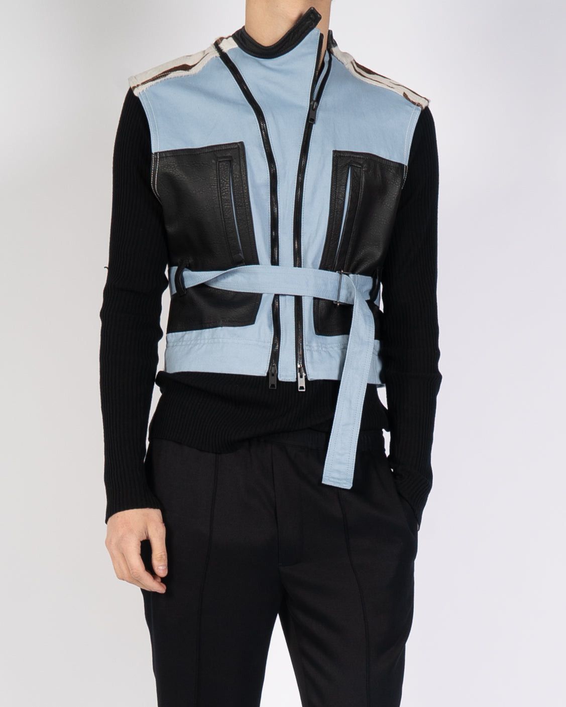 SS20 Mixed Fabric Leo Waist-Coat
