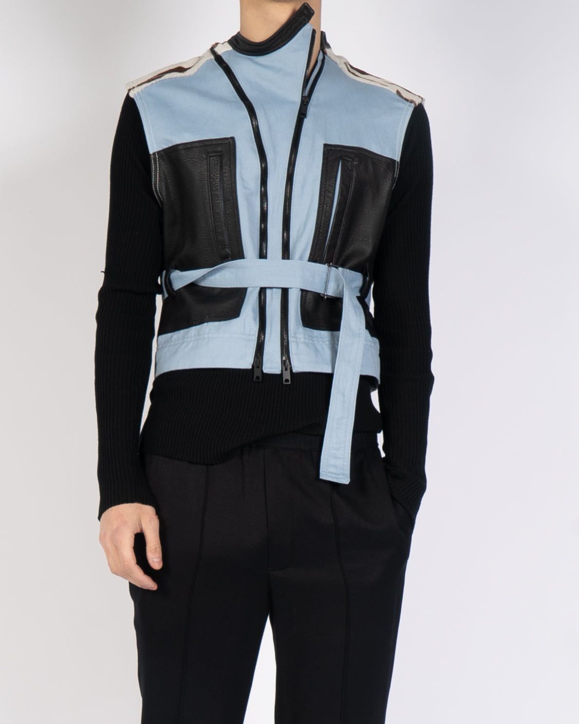 Haider Ackermann SS20 Mixed Fabric Leo Waist-Coat Size 36S - 3 Thumbnail