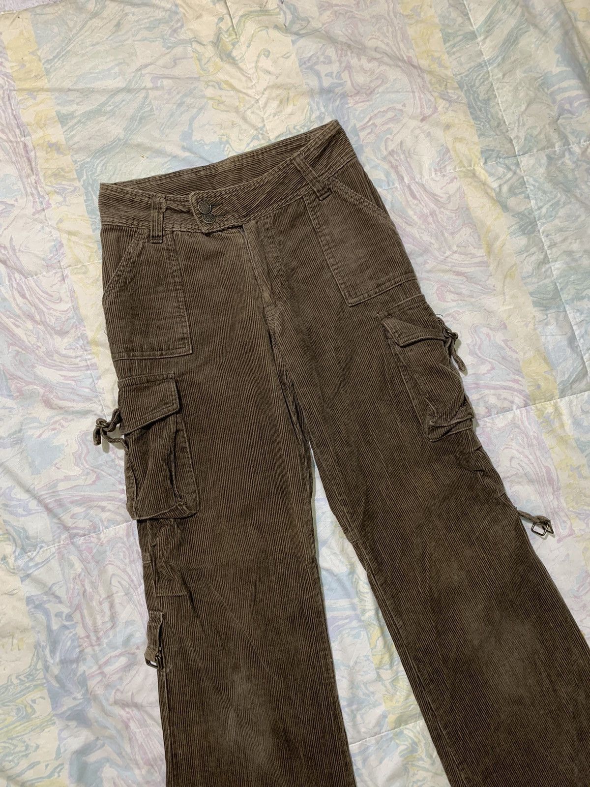 Japanese Brand Extra unclebob flare/wideleg tactical bondage corduroy pants Size 26" / US 2 / IT 38 - 2 Thumbnail