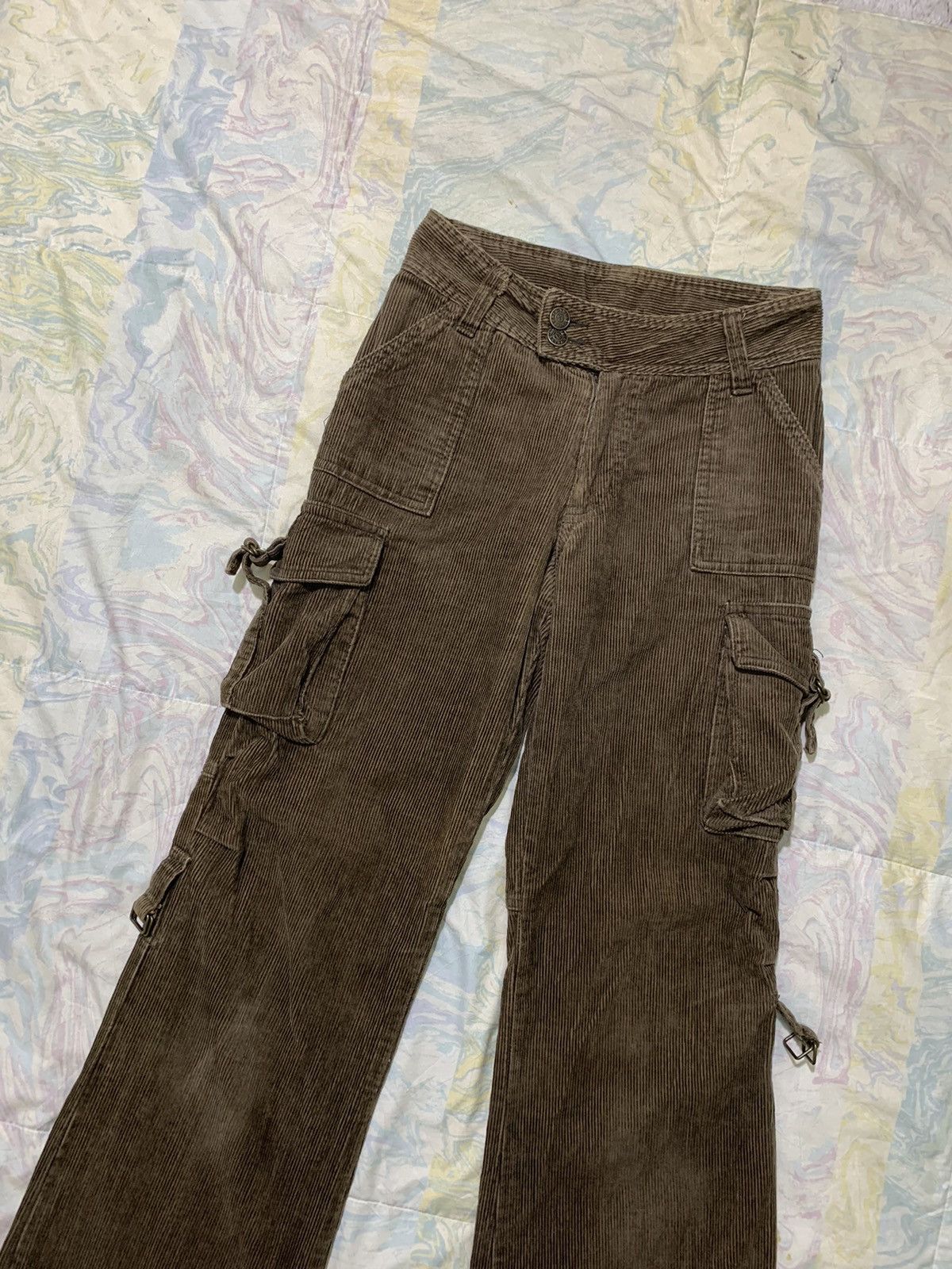 Japanese Brand Extra unclebob flare/wideleg tactical bondage corduroy pants Size 26" / US 2 / IT 38 - 3 Thumbnail