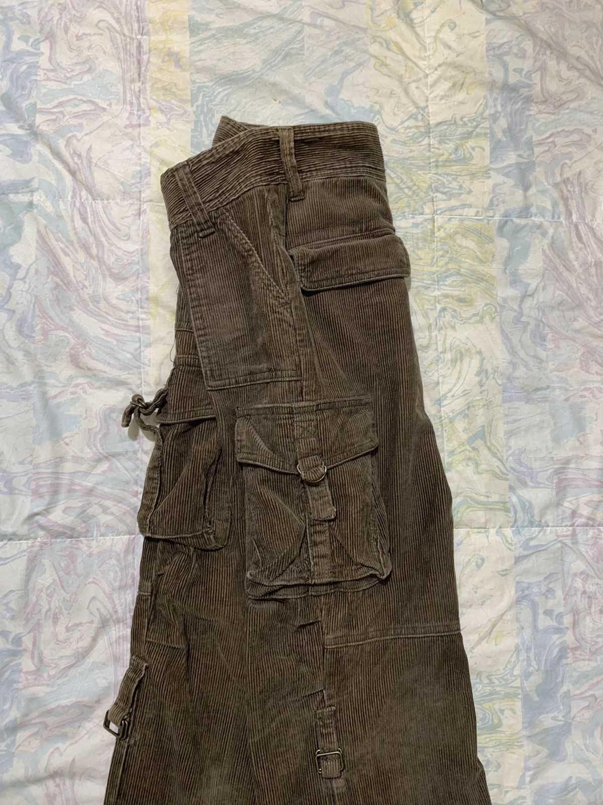Japanese Brand Extra unclebob flare/wideleg tactical bondage corduroy pants Size 26" / US 2 / IT 38 - 6 Thumbnail