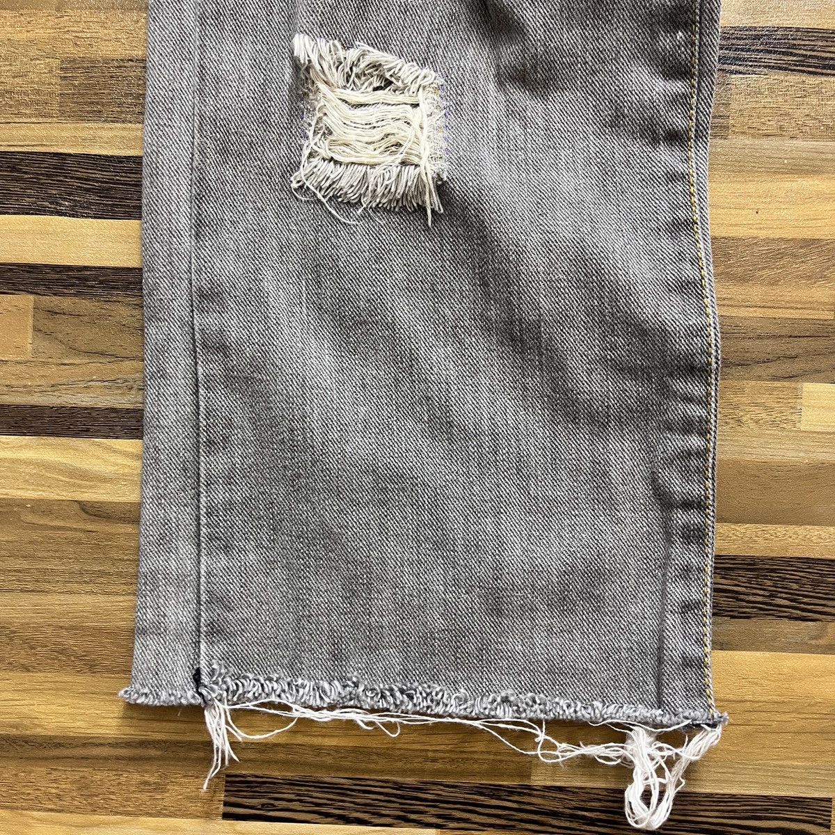 Designer × Issey Miyake × Japanese Brand Distressed Issey Miyake Sunao Kuwahara Patches Denim Size US 30 / EU 46 - 12 Thumbnail
