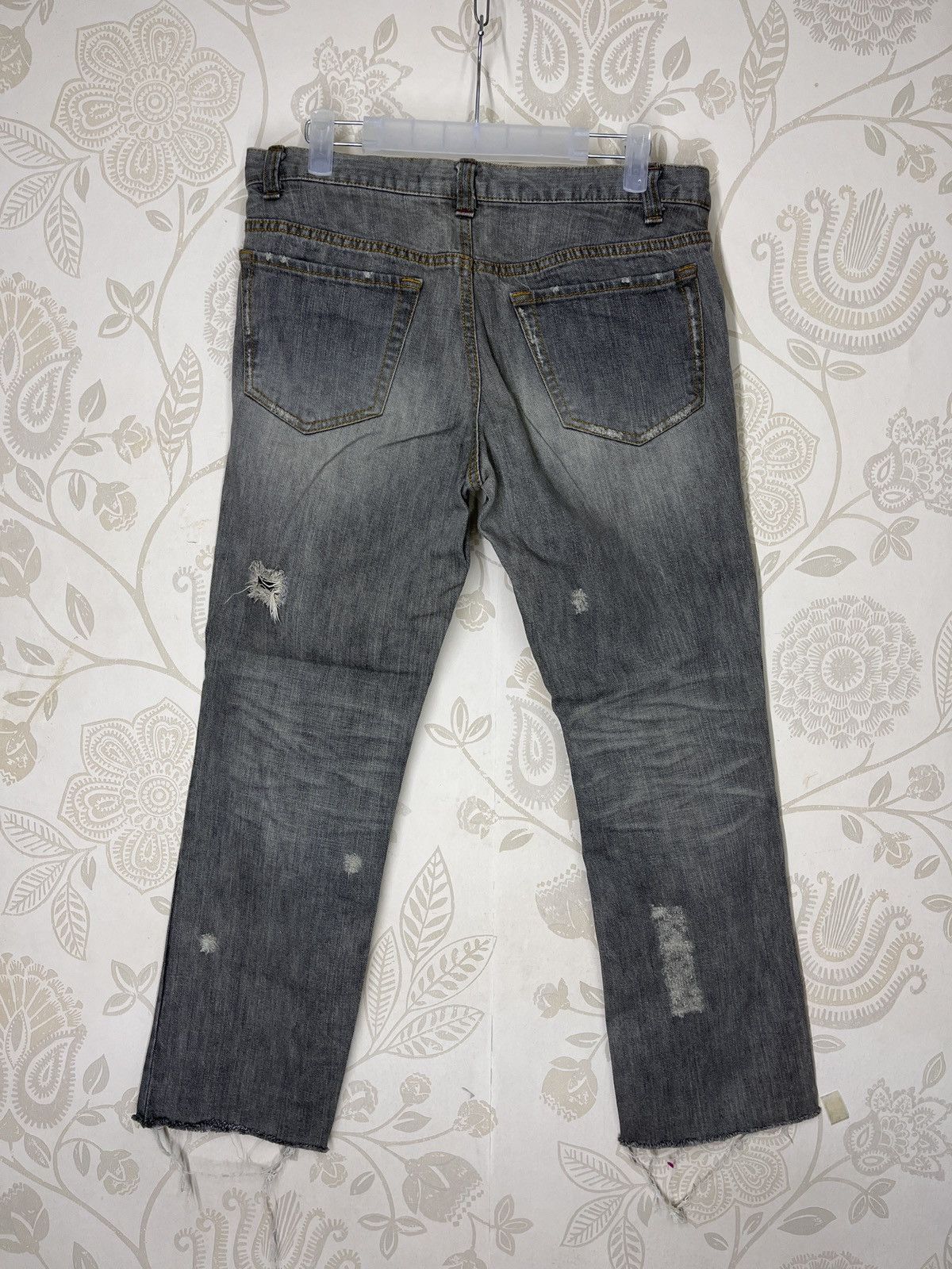 Designer × Issey Miyake × Japanese Brand Distressed Issey Miyake Sunao Kuwahara Patches Denim Size US 30 / EU 46 - 2 Thumbnail