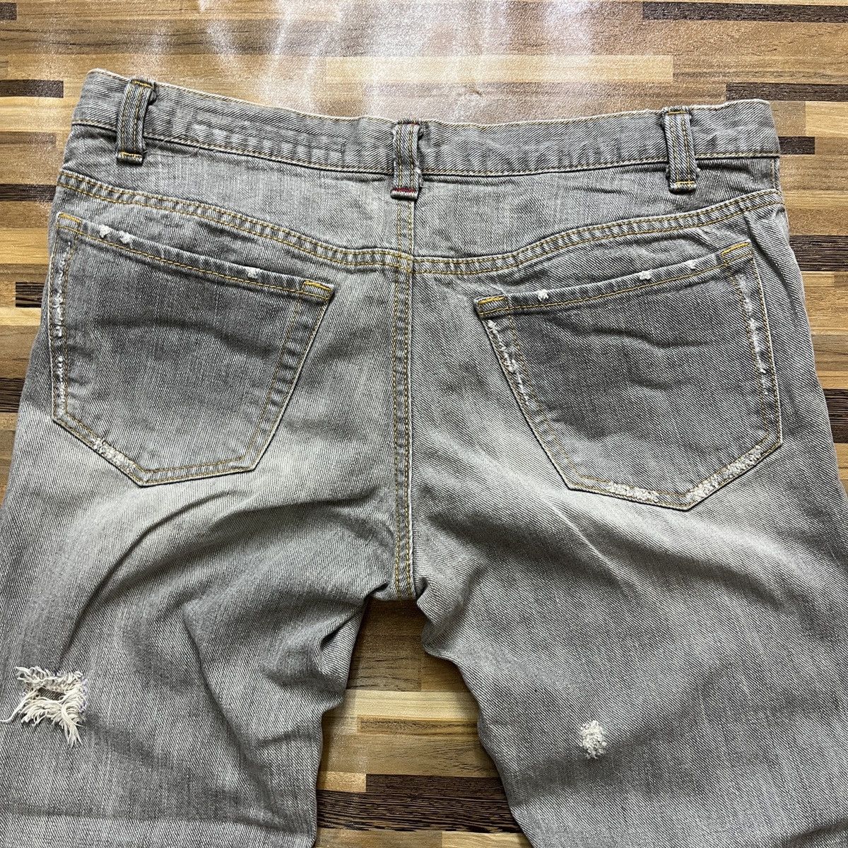 Designer × Issey Miyake × Japanese Brand Distressed Issey Miyake Sunao Kuwahara Patches Denim Size US 30 / EU 46 - 16 Thumbnail