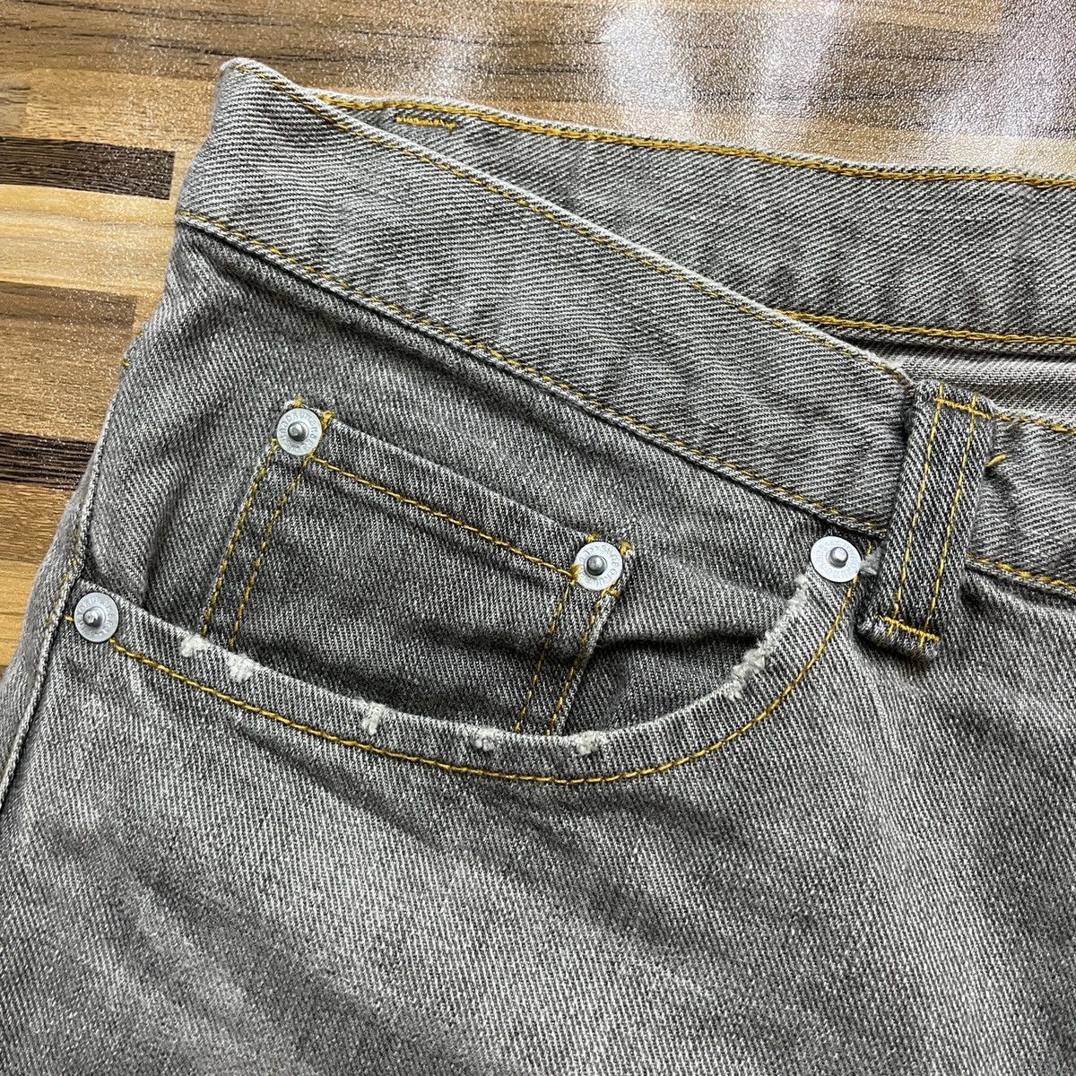 Designer × Issey Miyake × Japanese Brand Distressed Issey Miyake Sunao Kuwahara Patches Denim Size US 30 / EU 46 - 10 Thumbnail