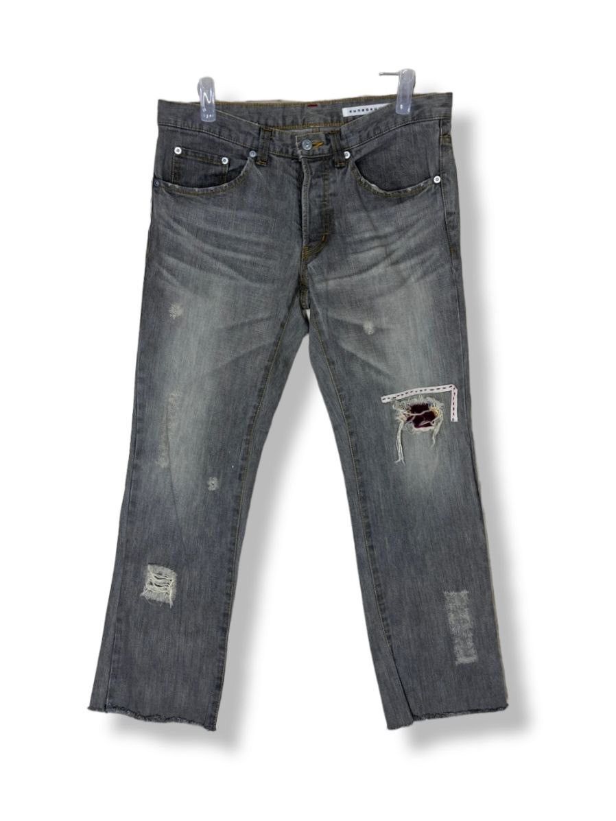Designer × Issey Miyake × Japanese Brand Distressed Issey Miyake Sunao Kuwahara Patches Denim Size US 30 / EU 46 - 1 Thumbnail