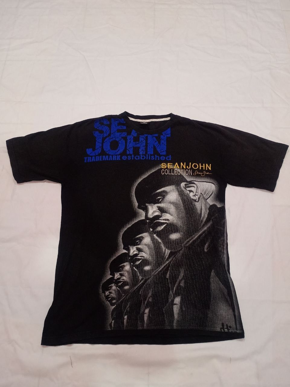 Sean John × Vintage Vintage Sean John Over Print Tee Size US L / EU 52-54 / 3 - 1 Thumbnail