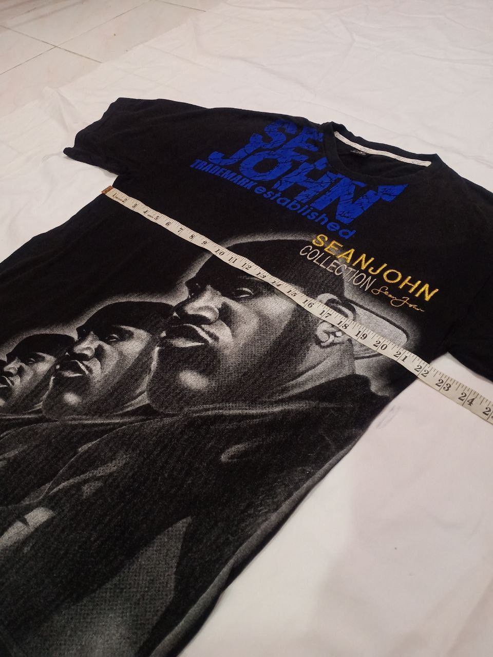 Sean John × Vintage Vintage Sean John Over Print Tee Size US L / EU 52-54 / 3 - 8 Thumbnail