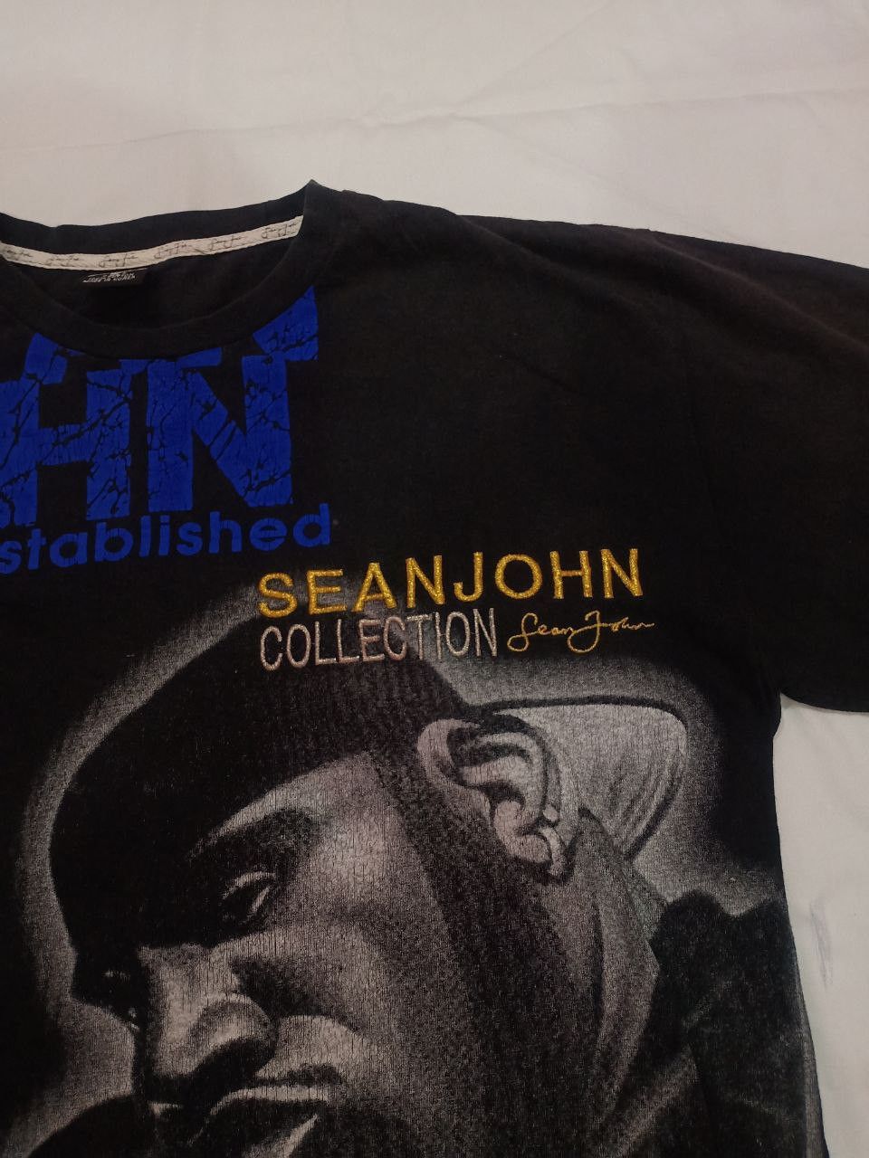 Sean John × Vintage Vintage Sean John Over Print Tee Size US L / EU 52-54 / 3 - 2 Thumbnail