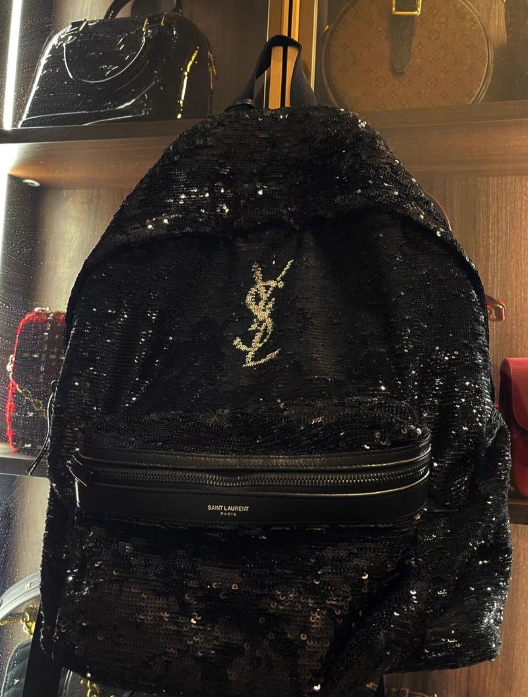 Saint Laurent Paris Saint Laurent Sequin heavy duty shoulder bag Size ONE SIZE - 1 Thumbnail