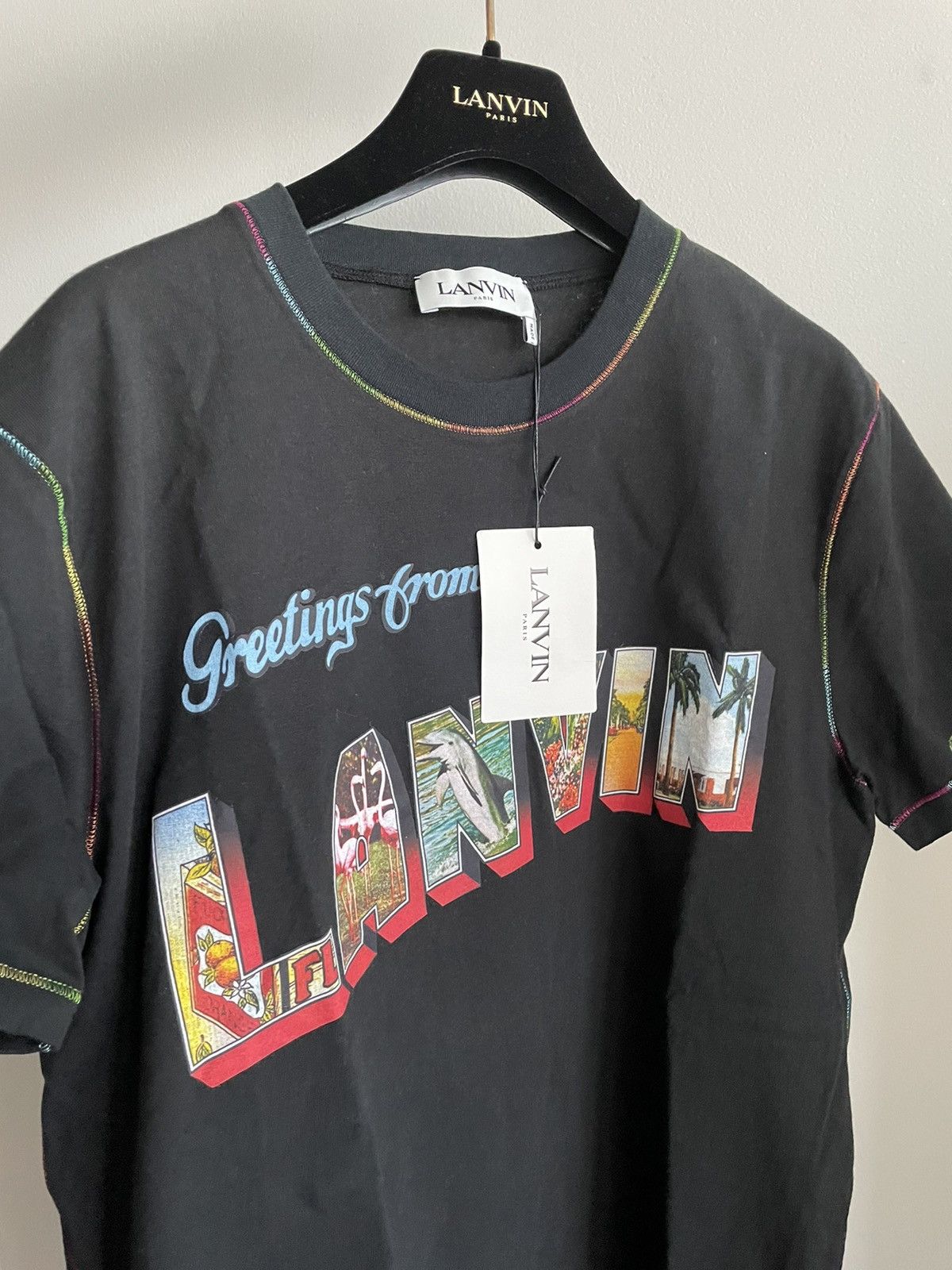 Lanvin Super Runway Logo Tee T-shirt Limited Edition Brand New Size US M / EU 48-50 / 2 - 3 Thumbnail