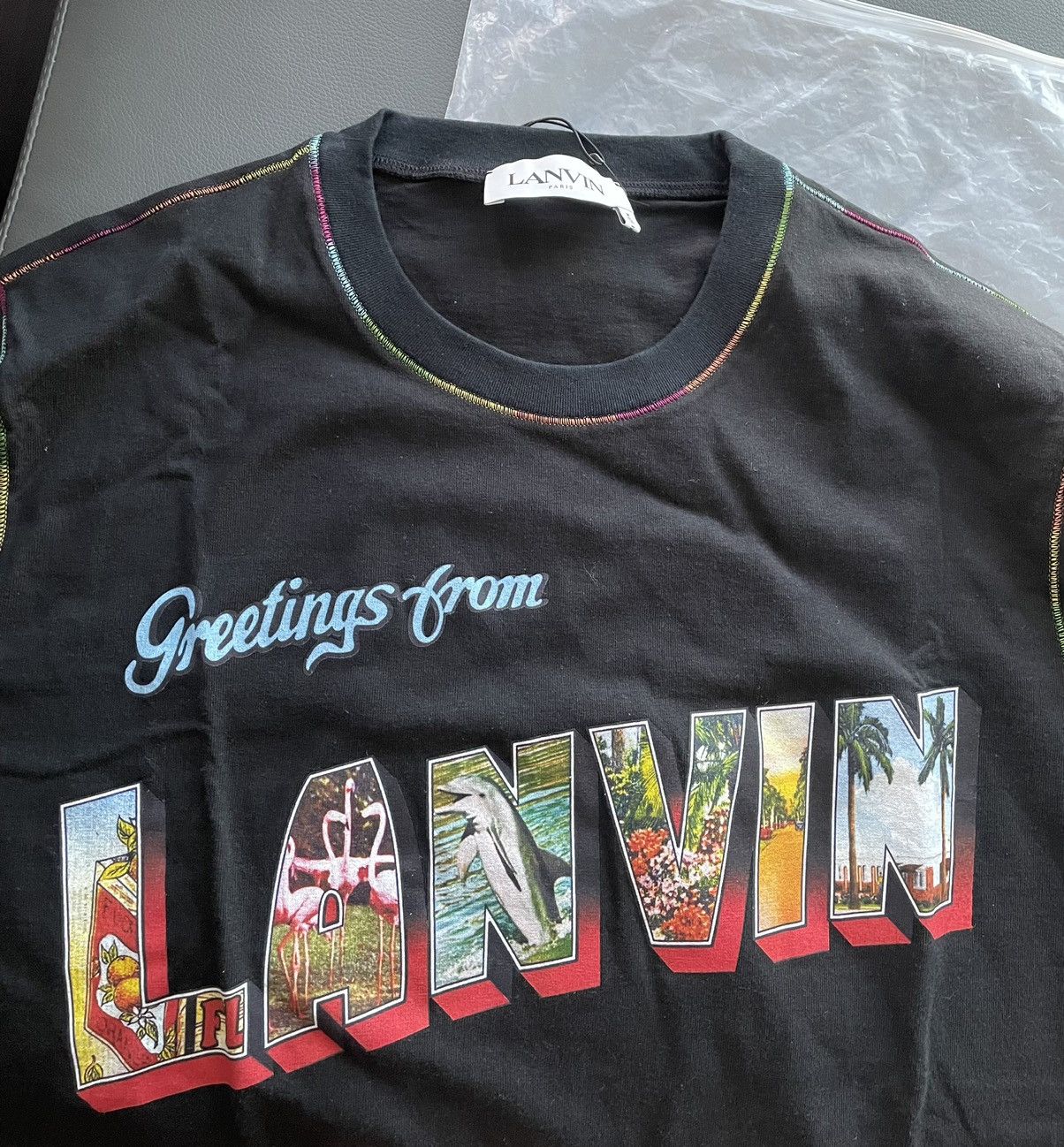 Lanvin Super Runway Logo Tee T-shirt Limited Edition Brand New Size US M / EU 48-50 / 2 - 12 Thumbnail