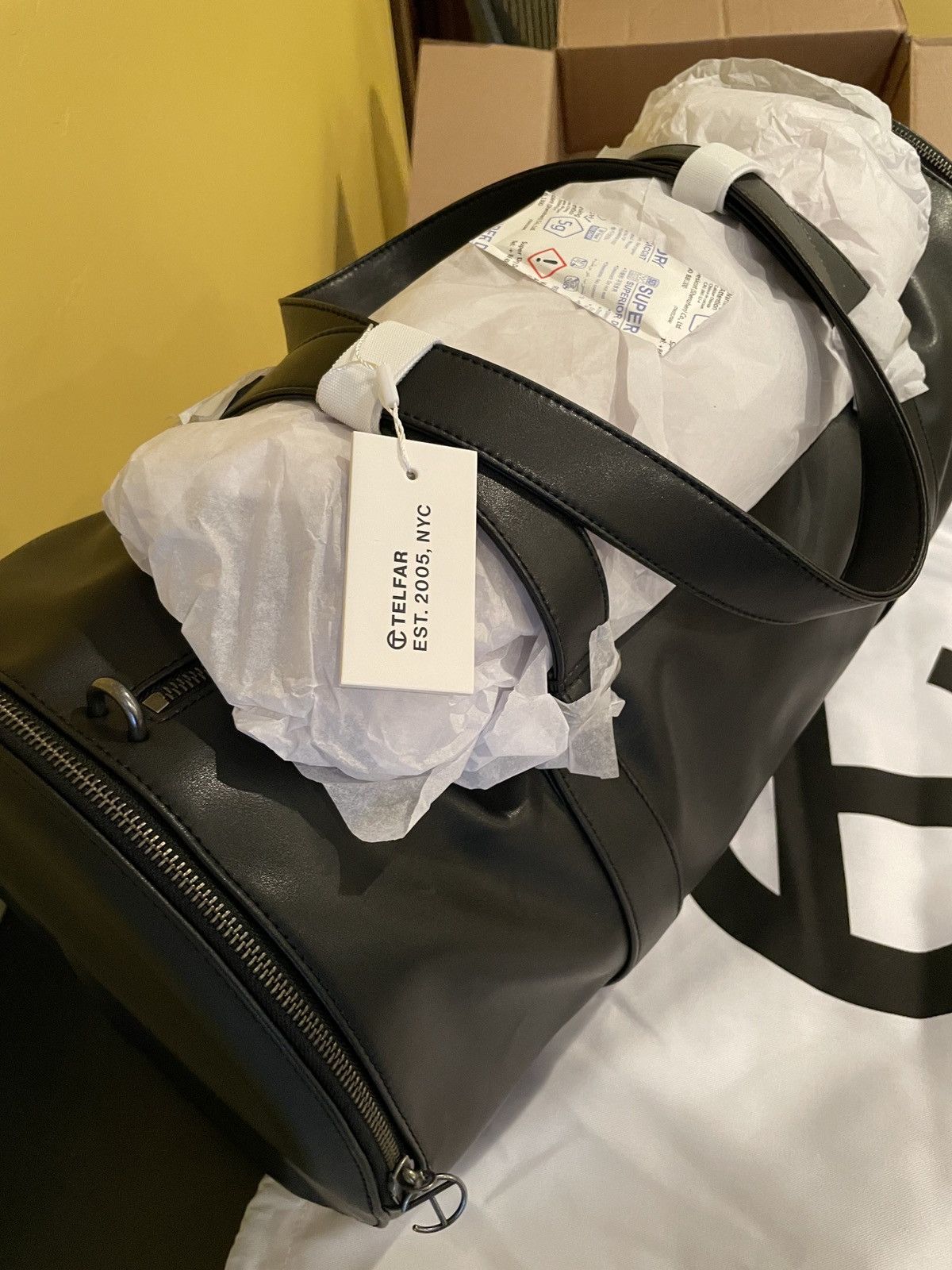 Telfar Telfar Large Black Duffle Bag Size ONE SIZE - 5 Thumbnail
