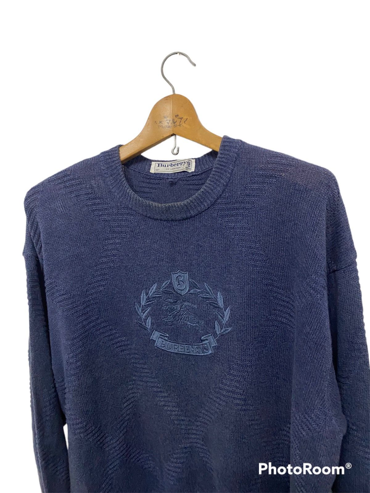 Burberry × Japanese Brand × Vintage Offer‼️Vintage Burberrys Knitwear Embroided Logo Size US XL / EU 56 / 4 - 3 Thumbnail
