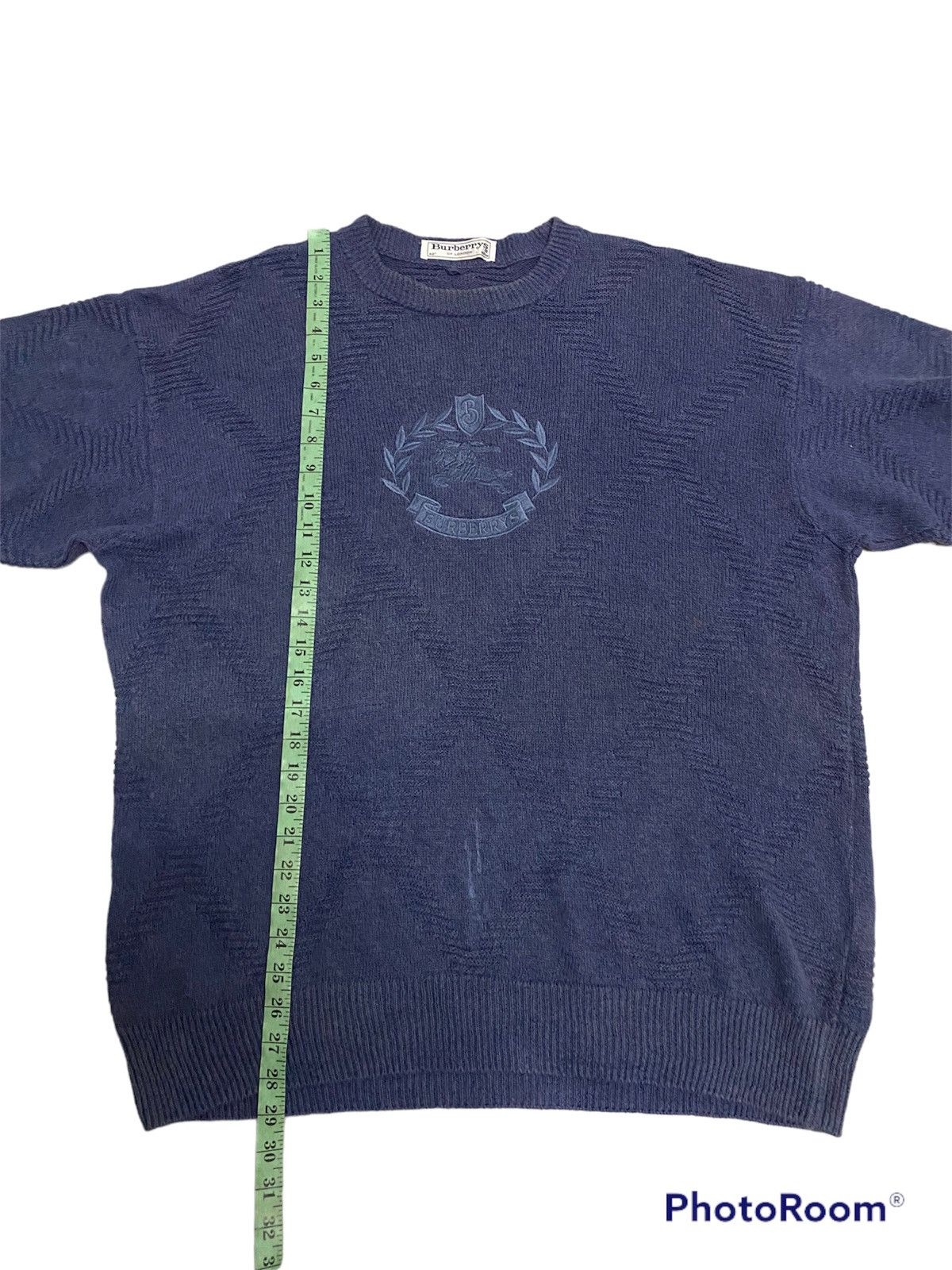 Burberry × Japanese Brand × Vintage Offer‼️Vintage Burberrys Knitwear Embroided Logo Size US XL / EU 56 / 4 - 10 Thumbnail