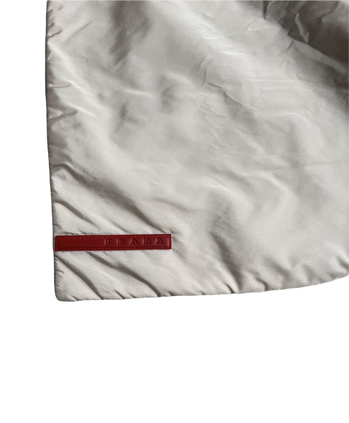 Prada 🔥Vintage Prada Nylon Sport Scarf/Prada Nylon Red Tab Scarf Size ONE SIZE - 4 Thumbnail