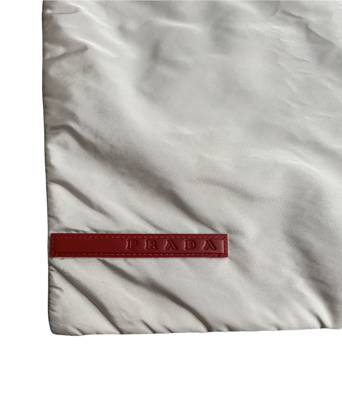 Prada 🔥Vintage Prada Nylon Sport Scarf/Prada Nylon Red Tab Scarf Size ONE SIZE - 5 Thumbnail