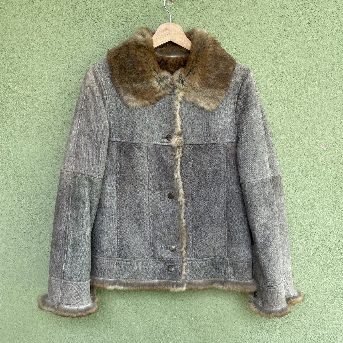 Designer × Japanese Brand Vintage TRICKY Soft Fleece Inside Button Ups Jacket Size US S / EU 44-46 / 1 - 2 Thumbnail