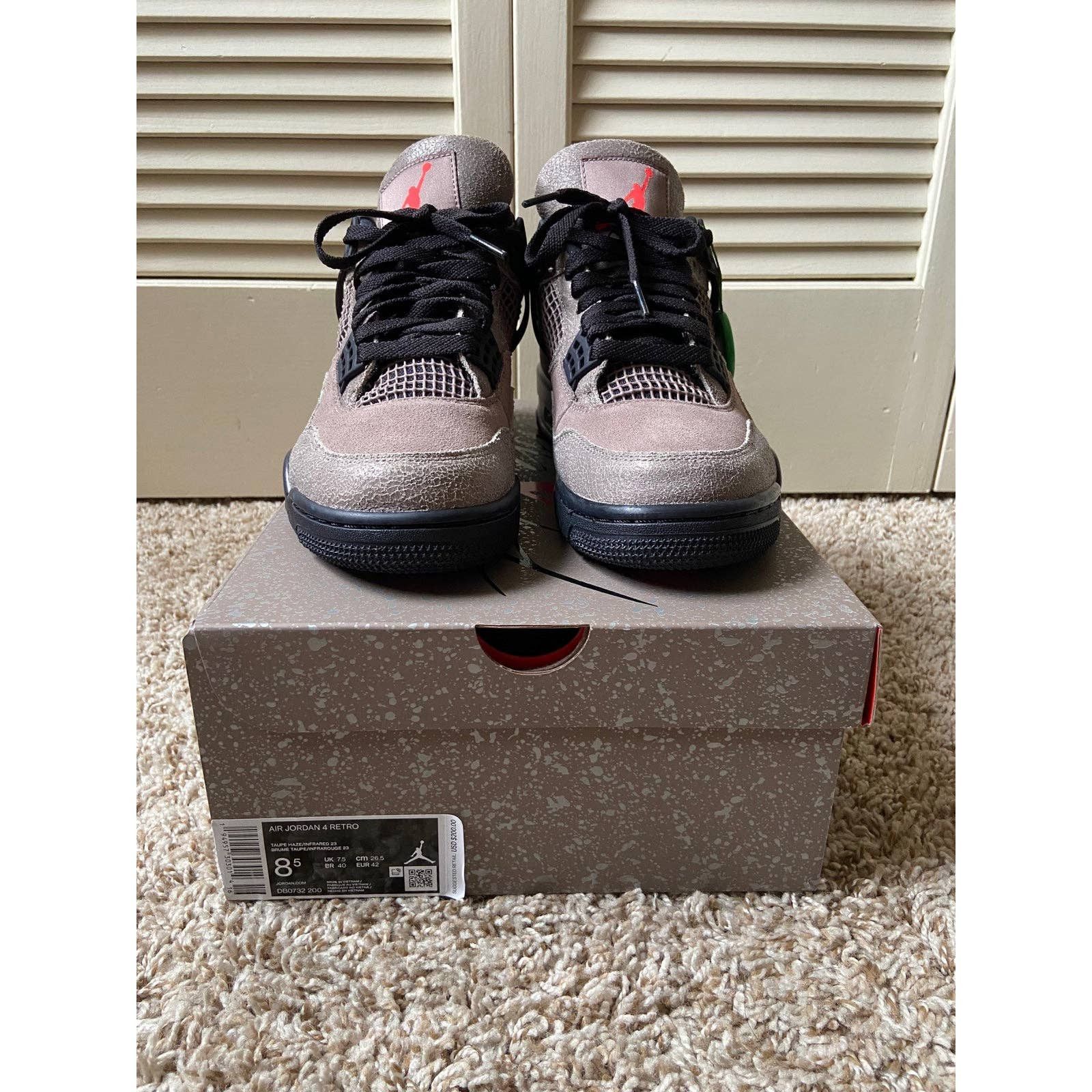 Jordan Brand × Nike Nike Air Jordan 4 Retro Taupe Haze DB0732-200 Size 8.5 Size US 8.5 / EU 41-42 - 2 Thumbnail