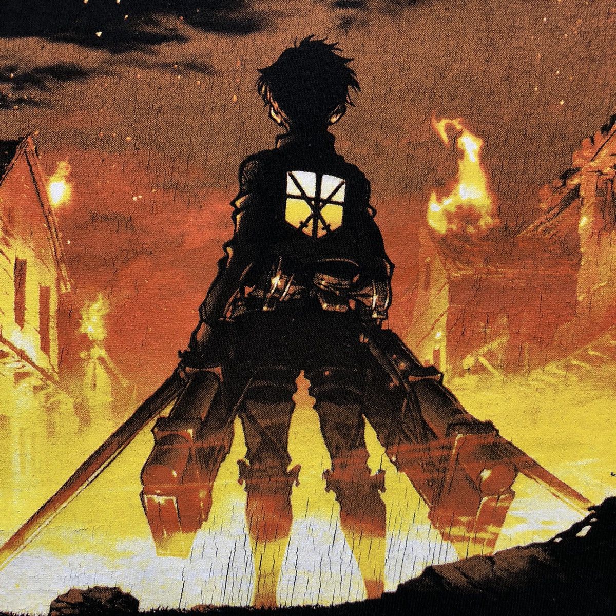 Anime Attack On Titan T Shirt Anime Promo Graphic Short Sleeve Tee Size US L / EU 52-54 / 3 - 3 Thumbnail