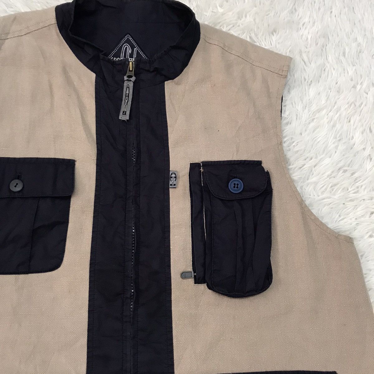 Japanese Brand MULTI POCKET VEST TANK TOP CROSS HAVEN RARE DESIGN👍 Size US L / EU 52-54 / 3 - 6 Thumbnail