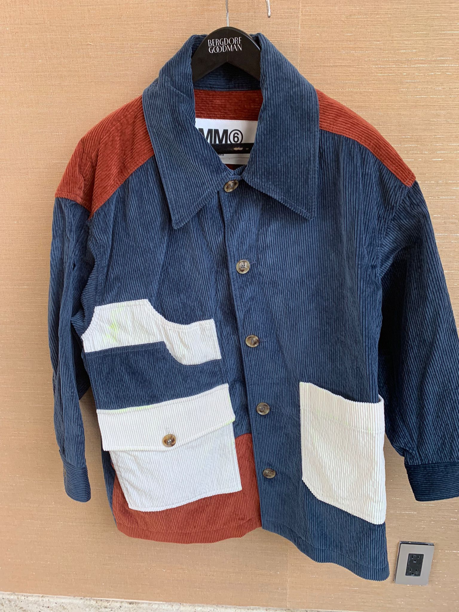 image of Maison Margiela Corduroy Coat In Multicolor, Men's (Size Large)
