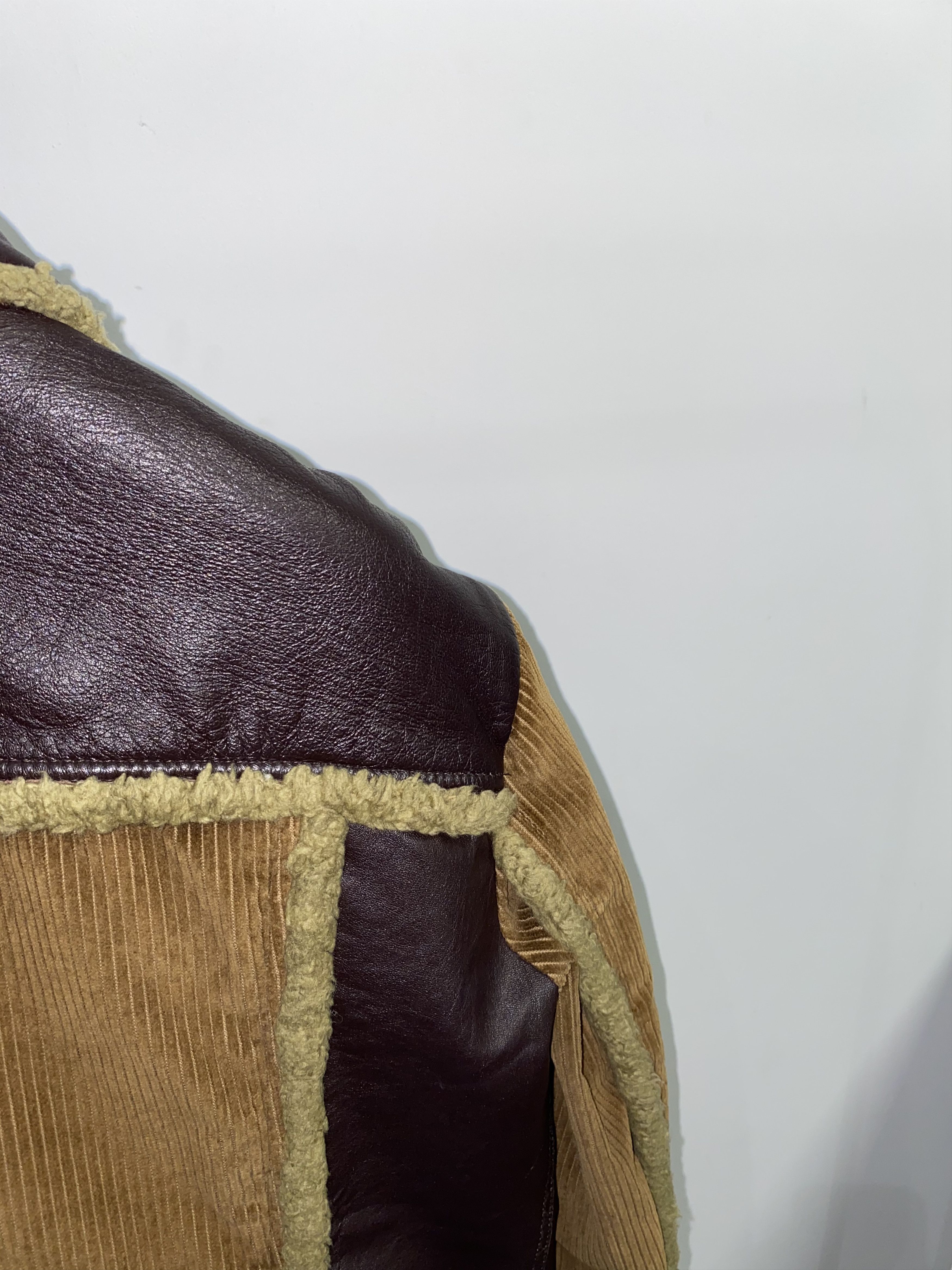 Dolce & Gabbana Dolce & Gabbana Small Logo Corduroy Wool Leather Jacket Size US L / EU 52-54 / 3 - 5 Thumbnail