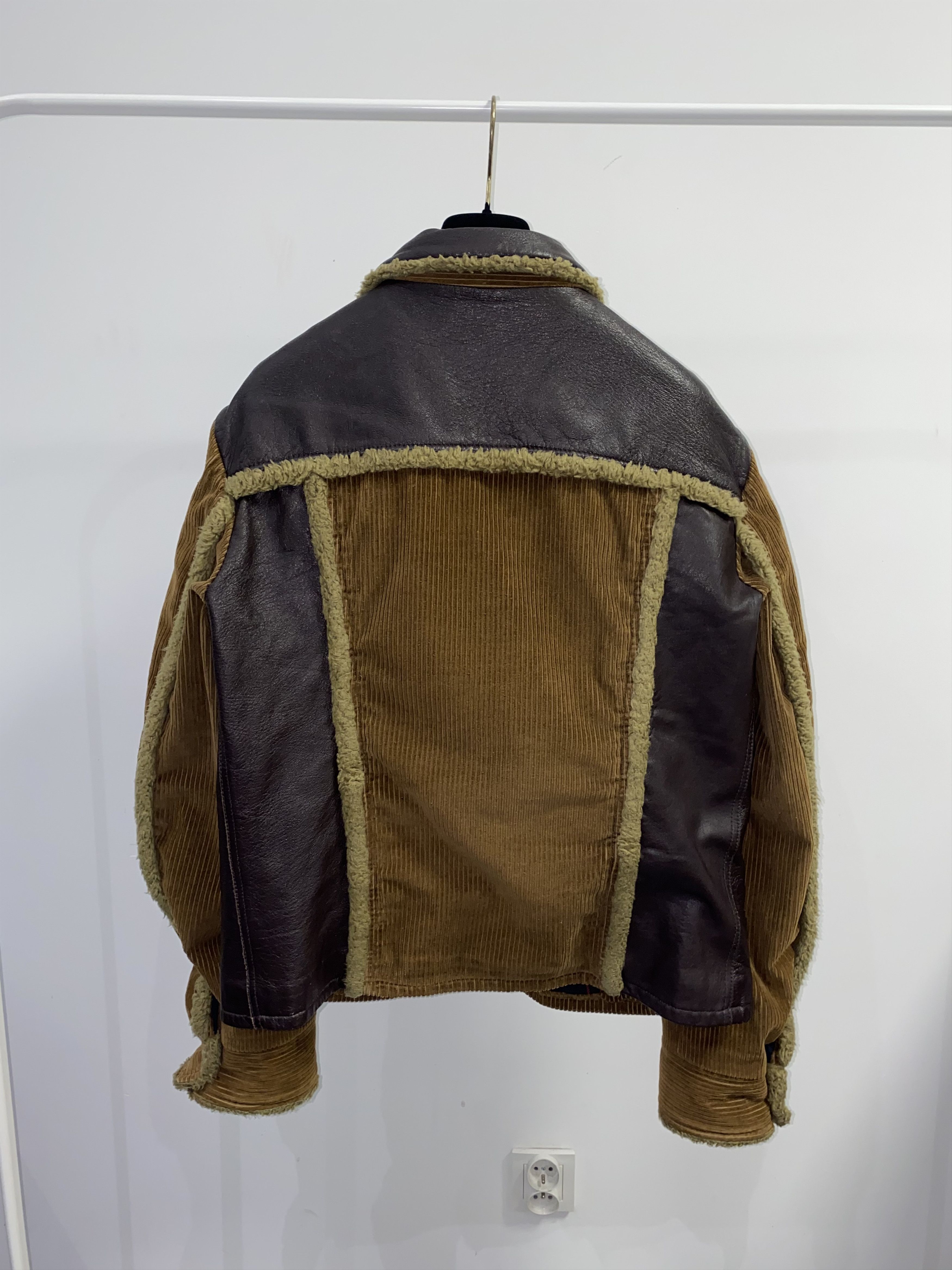 Dolce & Gabbana Dolce & Gabbana Small Logo Corduroy Wool Leather Jacket Size US L / EU 52-54 / 3 - 4 Thumbnail