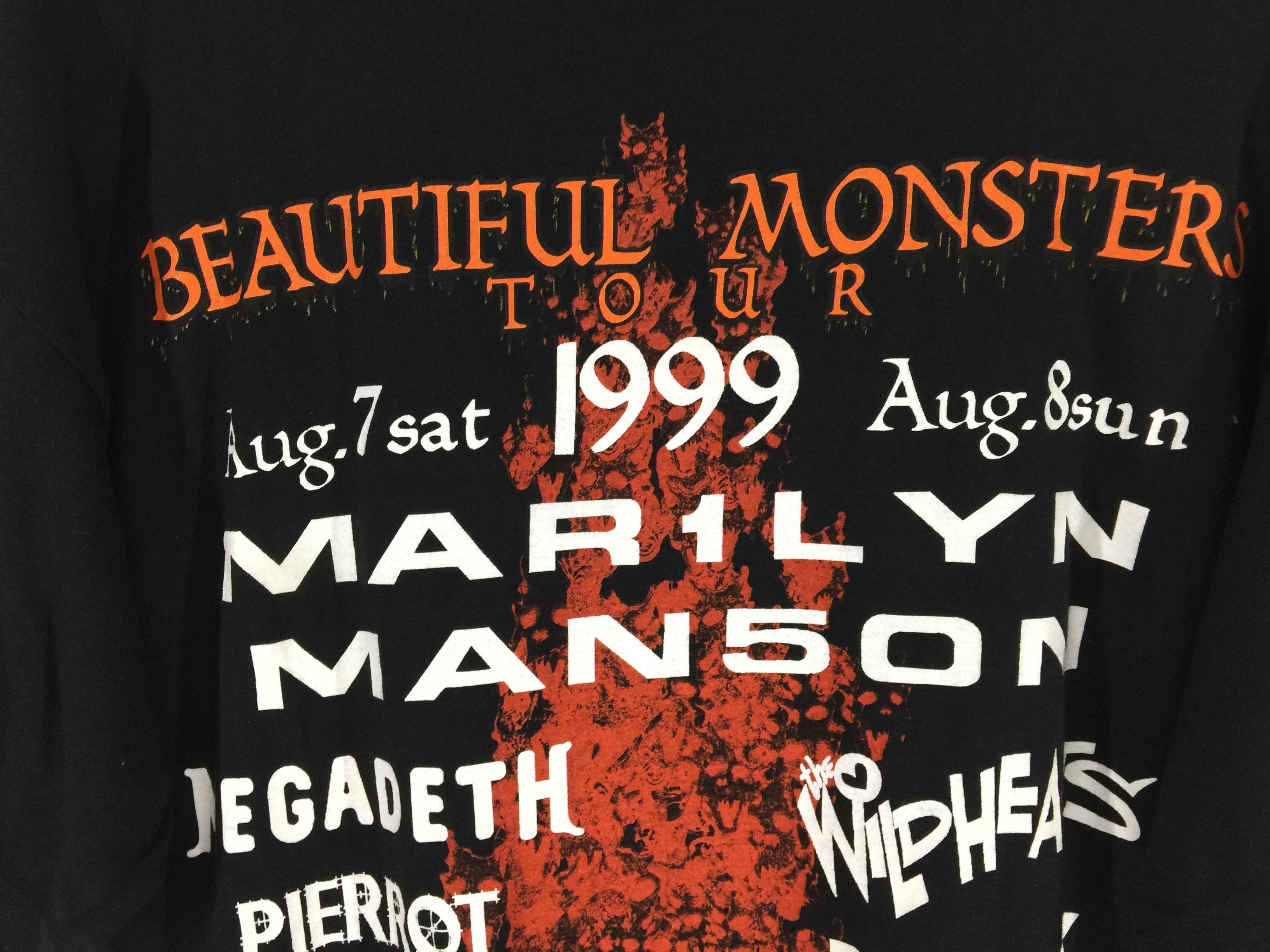 Band Tees × Vintage Hole and Marilyn manson beautiful monster vtg 90s tee Size US L / EU 52-54 / 3 - 4 Thumbnail