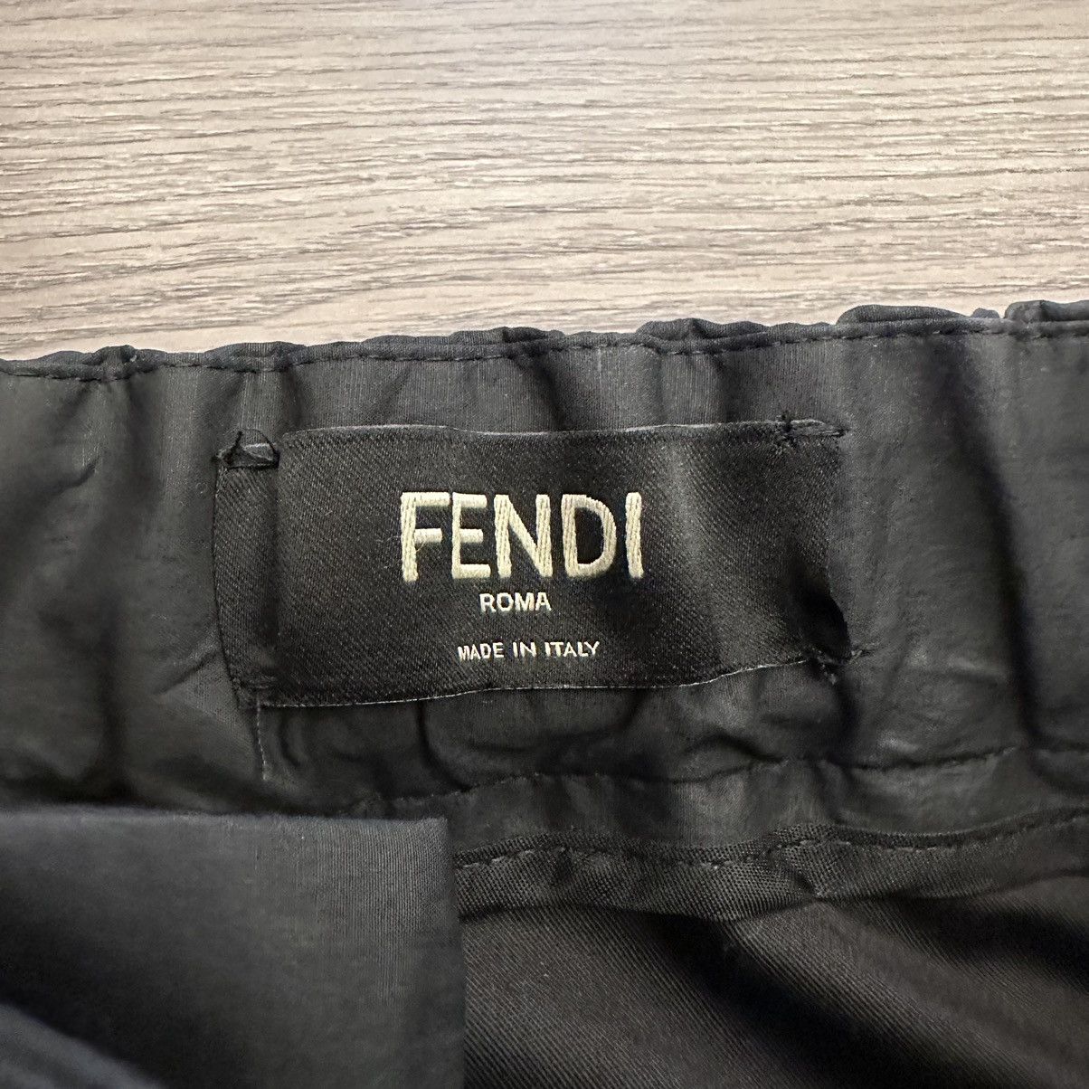 Fendi Fendi Black Nylon Trousers casual Pants cargo Logo Belt Size US 32 / EU 48 - 4 Thumbnail