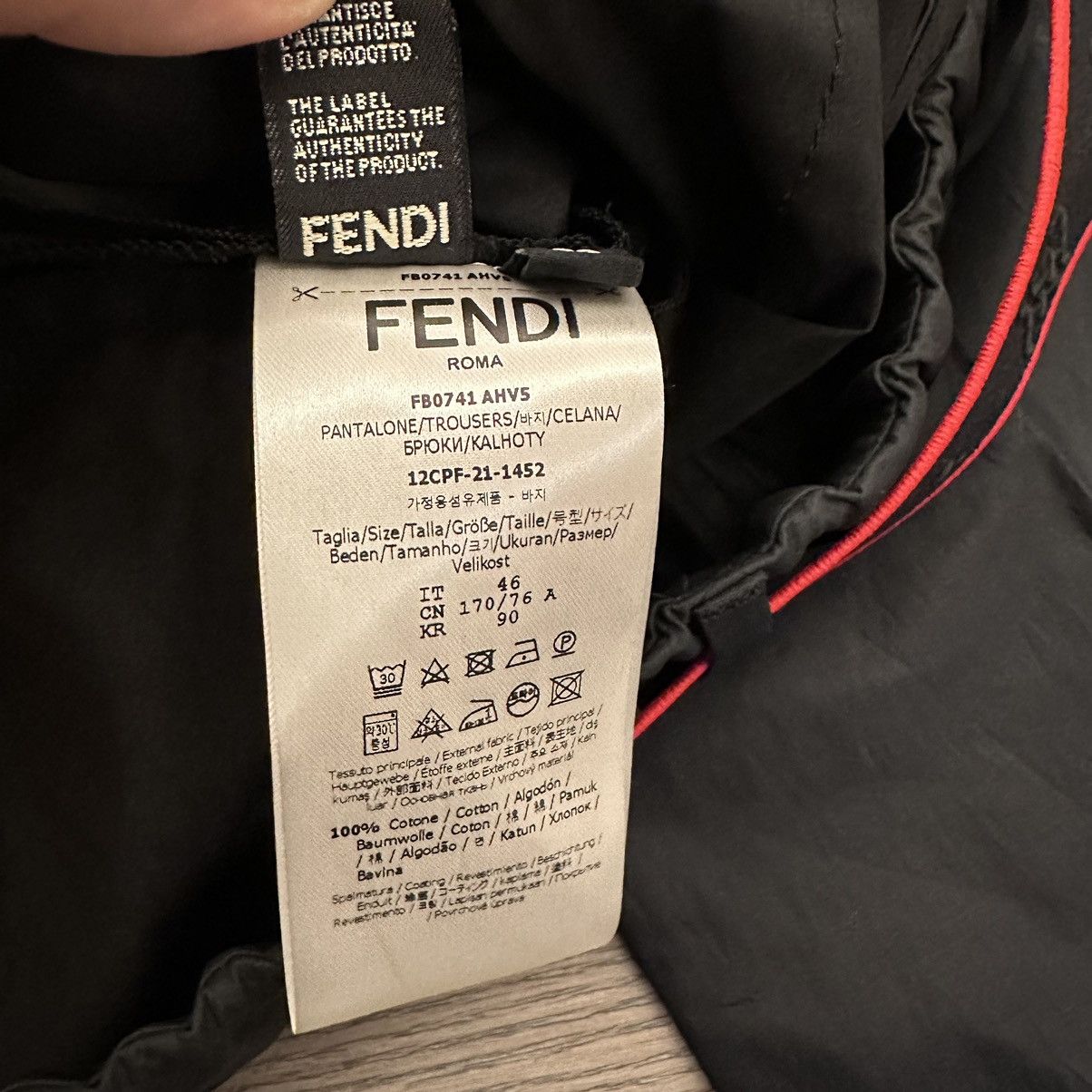 Fendi Fendi Black Nylon Trousers casual Pants cargo Logo Belt Size US 32 / EU 48 - 7 Thumbnail