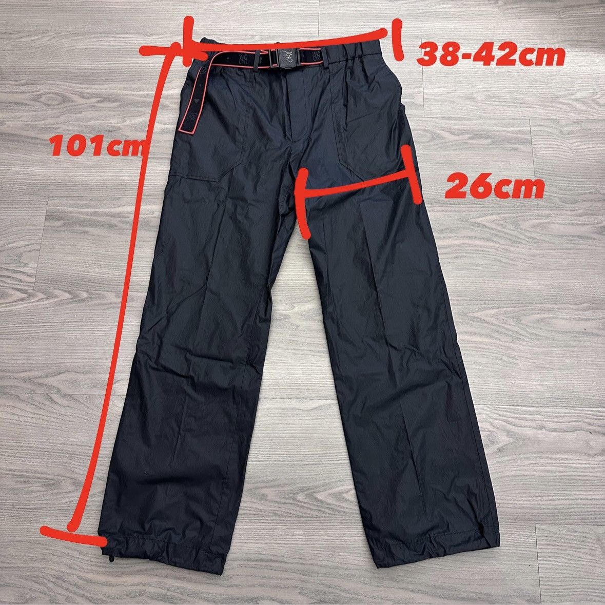 Fendi Fendi Black Nylon Trousers casual Pants cargo Logo Belt Size US 32 / EU 48 - 11 Thumbnail