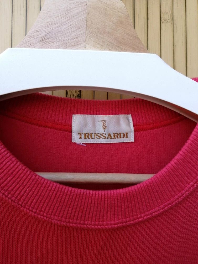 Trussardi Vintage TRUSSARDI Spellout Sweatshirt Size US L / EU 52-54 / 3 - 3 Thumbnail