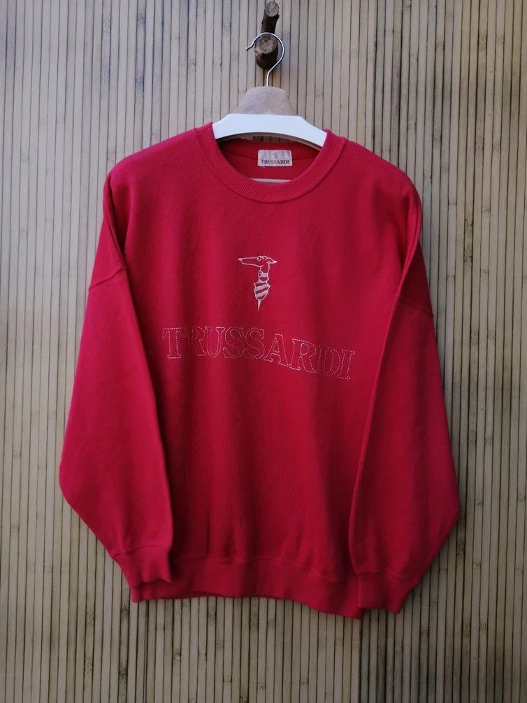 Trussardi Vintage TRUSSARDI Spellout Sweatshirt Size US L / EU 52-54 / 3 - 5 Thumbnail