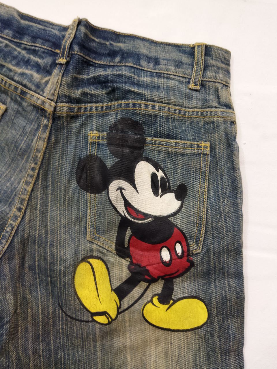 Disney MICKEY Pocket Print Jeans - Size M Size US 31 - 4 Thumbnail