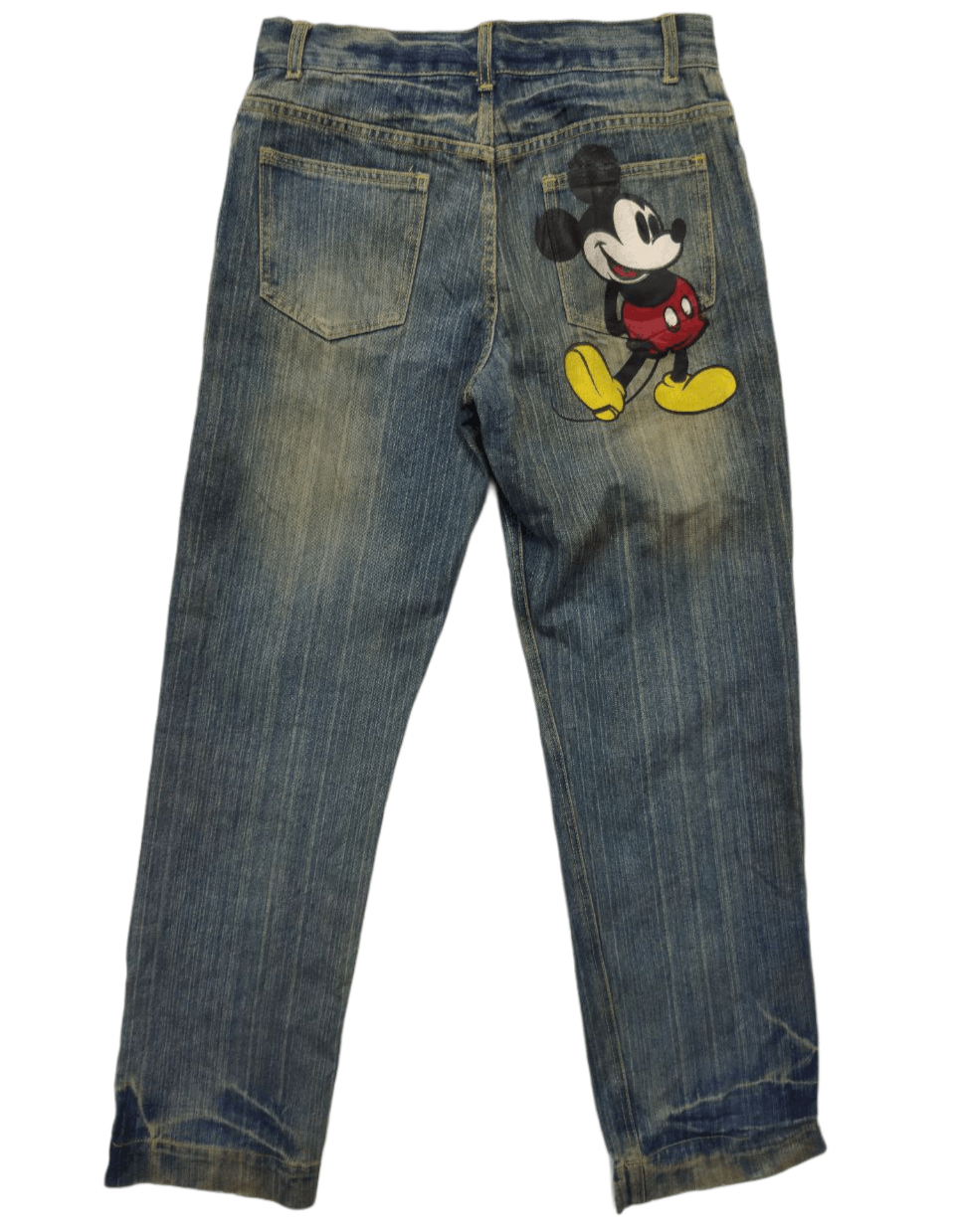 Disney MICKEY Pocket Print Jeans - Size M Size US 31 - 1 Thumbnail
