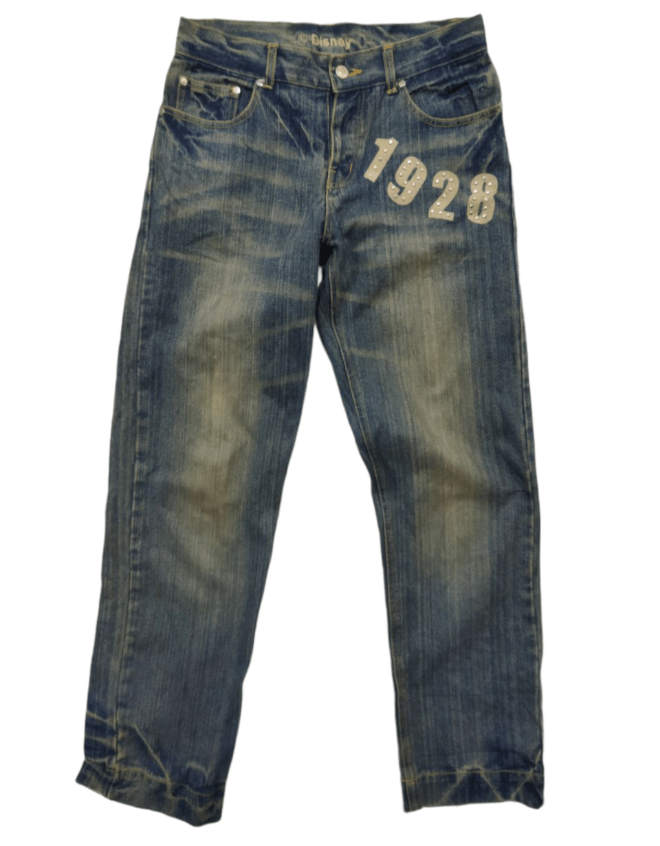 Disney MICKEY Pocket Print Jeans - Size M Size US 31 - 2 Thumbnail