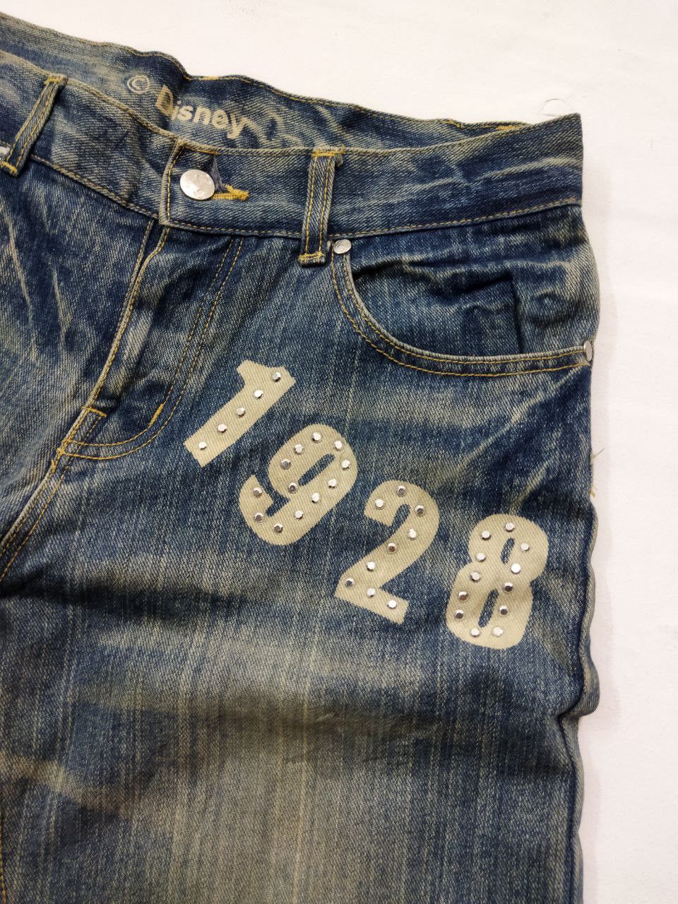 Disney MICKEY Pocket Print Jeans - Size M Size US 31 - 9 Thumbnail