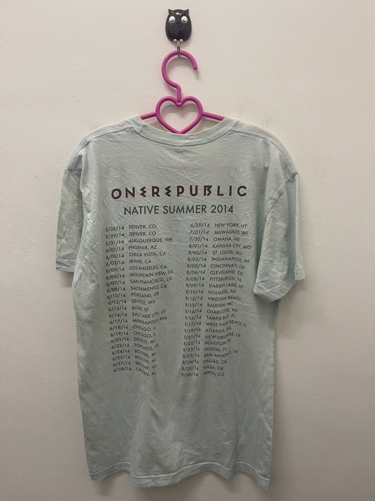 Band Tees Rare ONE REPUBLIC Native Summer 2014 Tour Tee Size US S / EU 44-46 / 1 - 4 Thumbnail