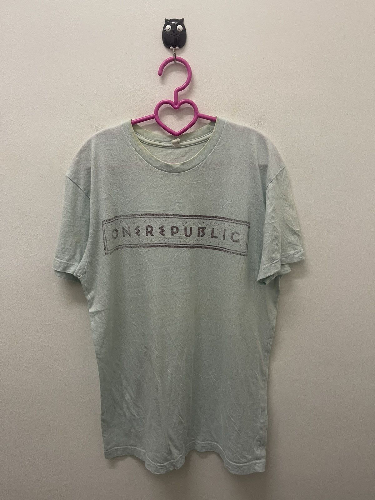 image of Band Tees x Rock T Shirt One Republic Native Summer 2014 Tour Tee in Blue, Men's (Size Small)