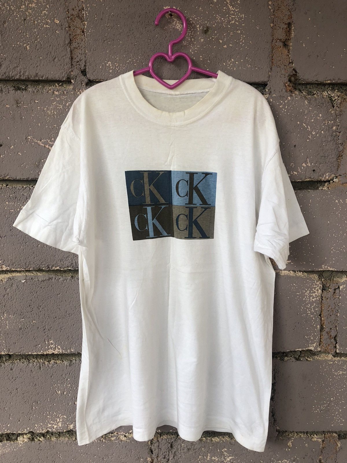 image of Calvin Klein Ck Shirt in White, Men's (Size Large)