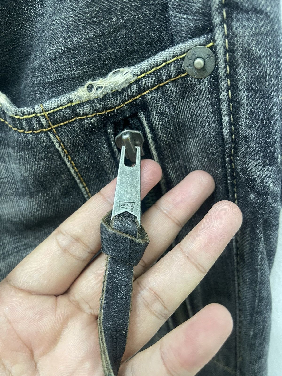Levi's Vintage Clothing Rare Vintage LEVIS 502 Double Pocket Distressed Jeans Size US 32 / EU 48 - 10 Thumbnail