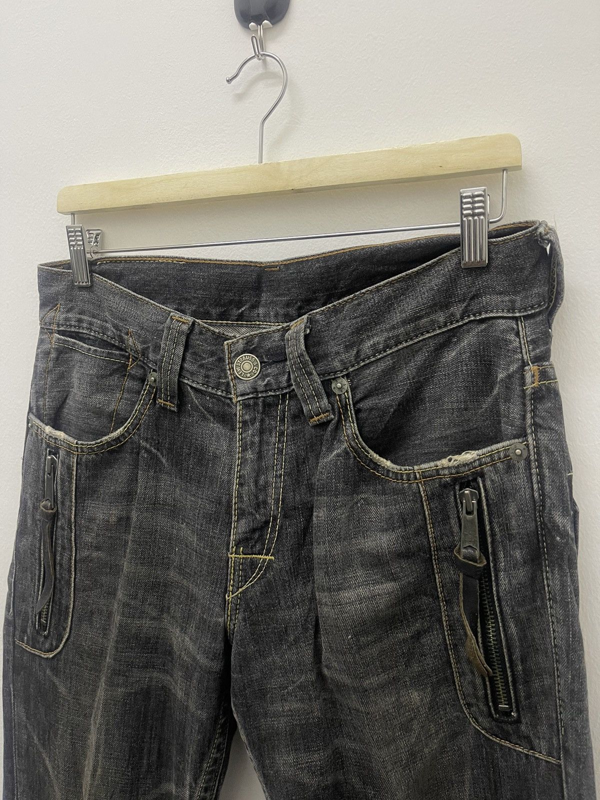 Levi's Vintage Clothing Rare Vintage LEVIS 502 Double Pocket Distressed Jeans Size US 32 / EU 48 - 8 Thumbnail