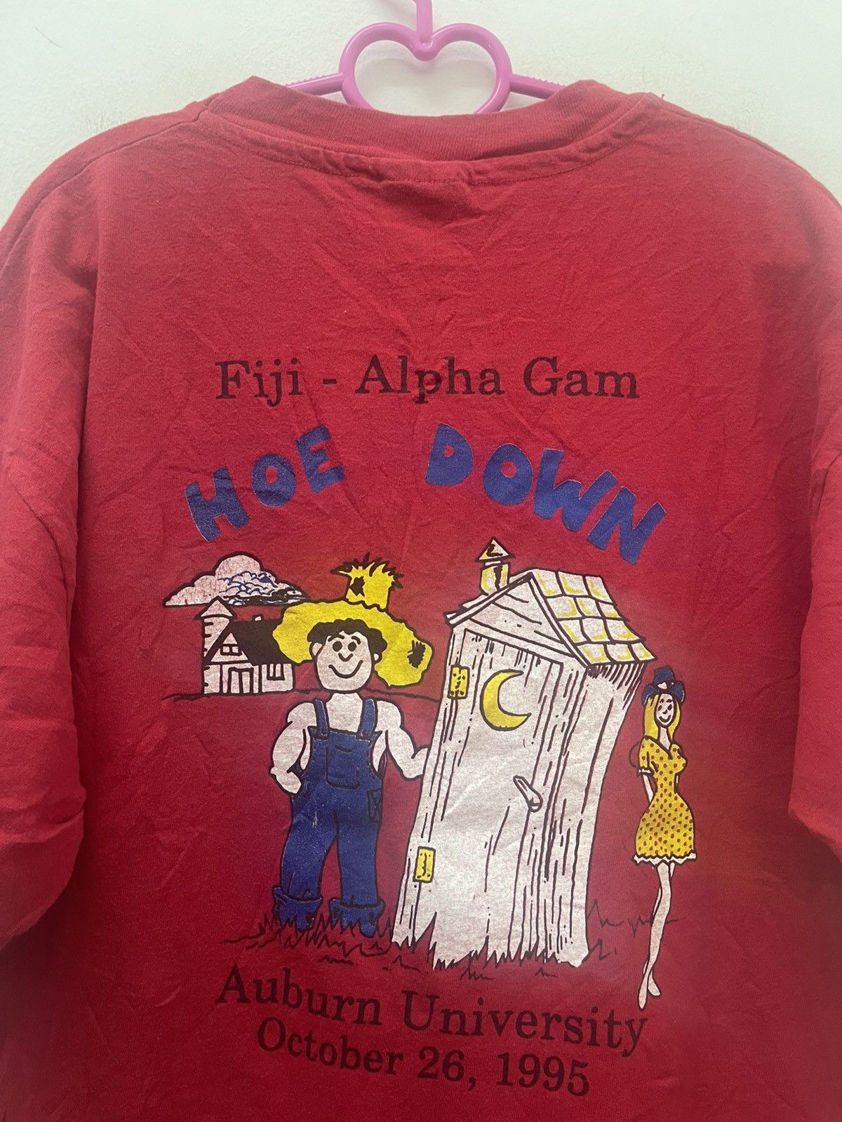 Vintage Rare 90s Vintage AUBURN UNIVERSITY Fiji Alpha Gam Hoe Down Size US L / EU 52-54 / 3 - 2 Thumbnail