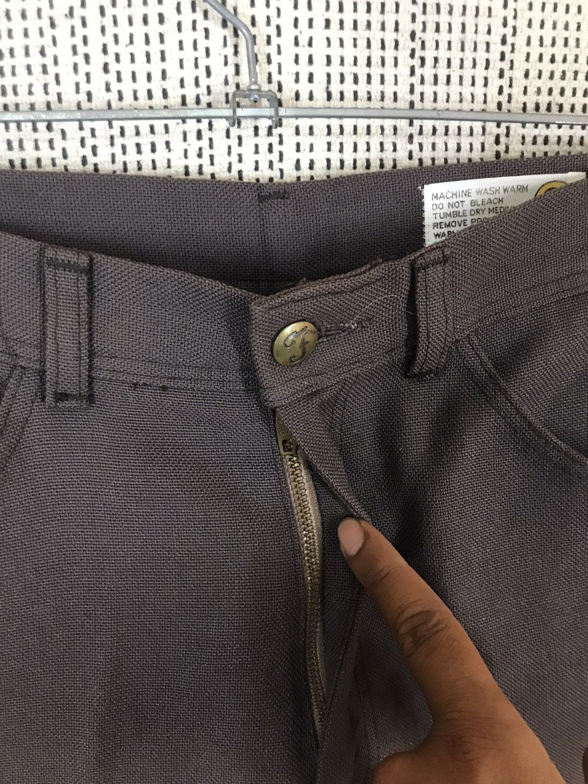 Farah × Vintage ‼️VINTAGE FARAH CASUAL PANTS NICE SUNFADED BROWN vintage look Size 27" / US 4 / IT 40 - 6 Thumbnail