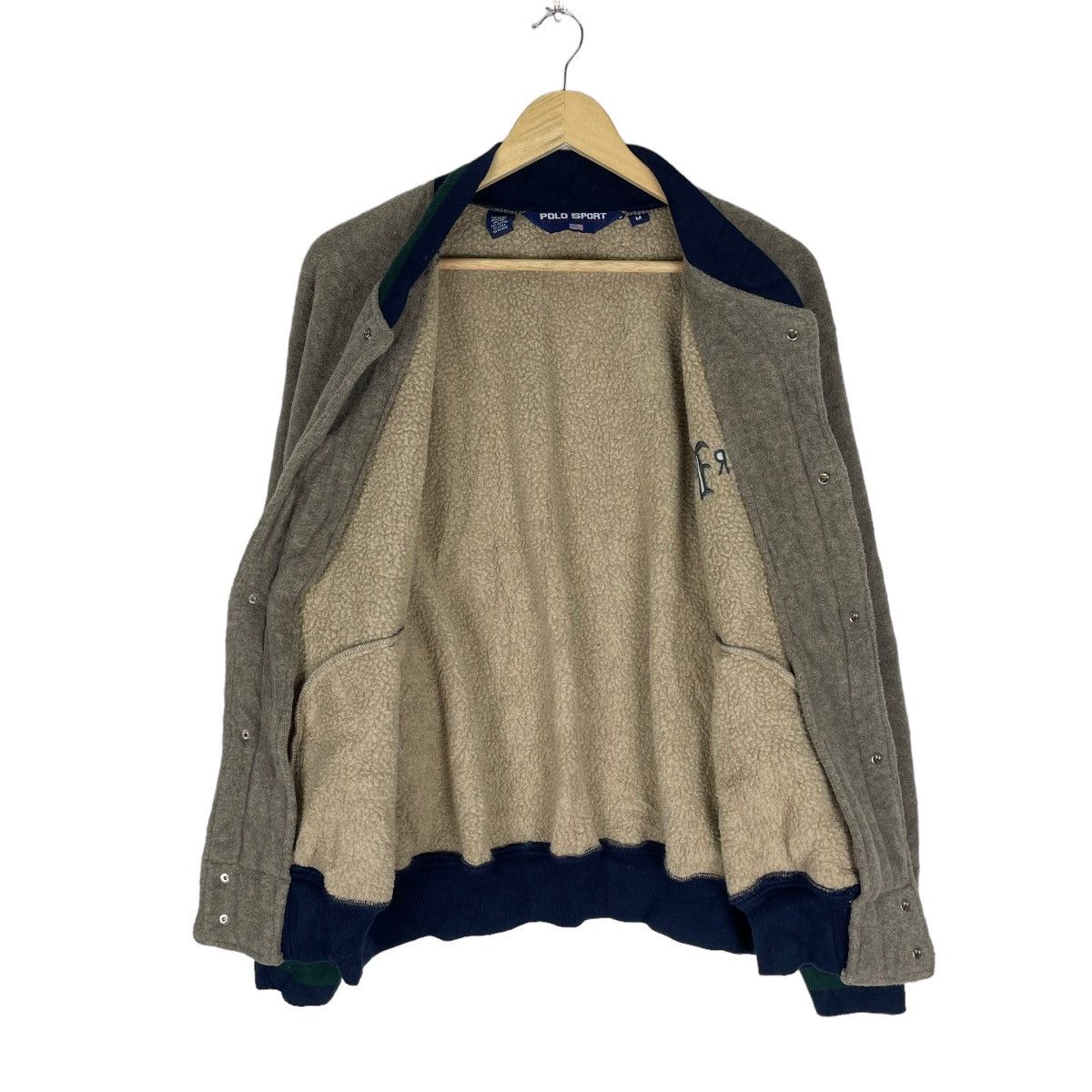 Polo Ralph Lauren × Ralph Lauren 🌟POLO SPORT RL VARSITY SHERPA SNAP BUTTON JACKET Size US M / EU 48-50 / 2 - 6 Thumbnail