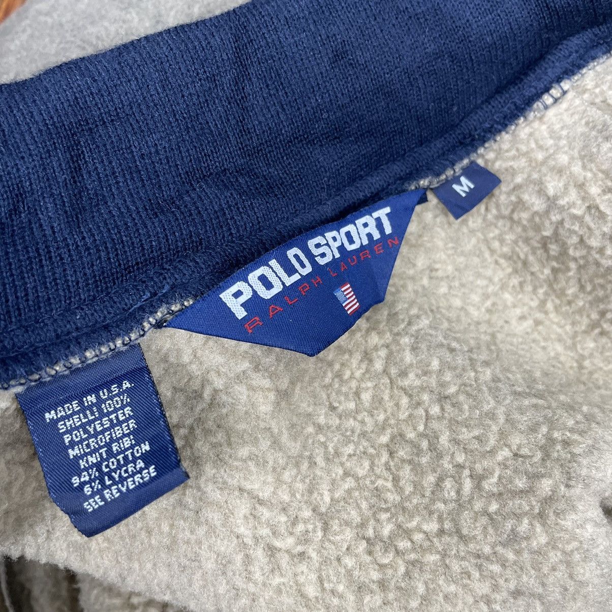Polo Ralph Lauren × Ralph Lauren 🌟POLO SPORT RL VARSITY SHERPA SNAP BUTTON JACKET Size US M / EU 48-50 / 2 - 8 Thumbnail