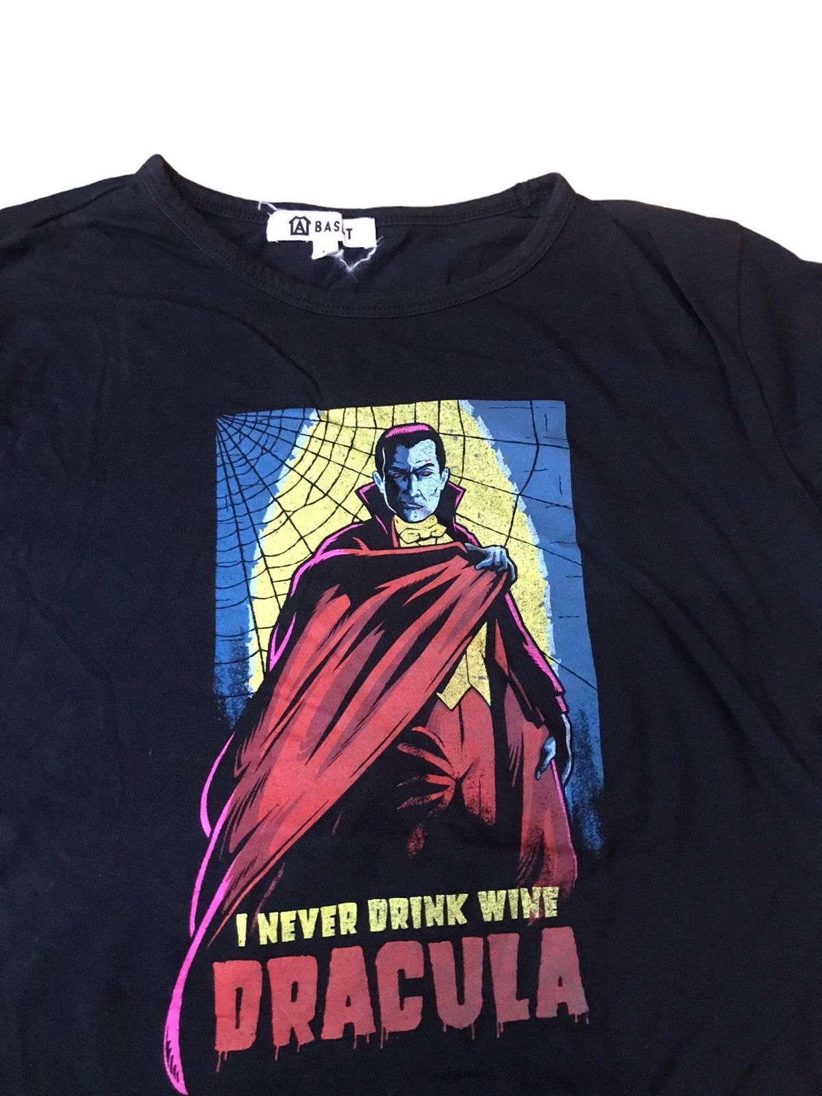 Japanese Brand × Vintage ‼️ I NEVER DRINK WINE DRACULA TSHIRT‼️ Size US M / EU 48-50 / 2 - 3 Thumbnail
